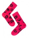 DOUBLE FUN Socks Biohazard Pink